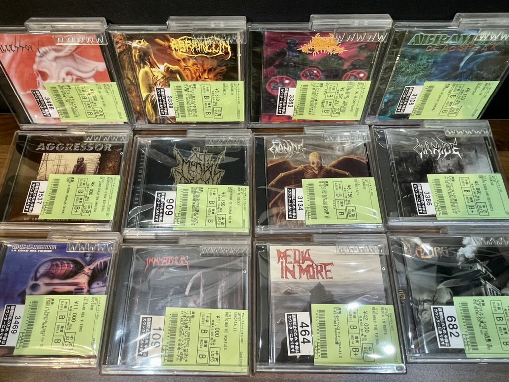 METAL】廃盤大量！ DEATH,THRASHを中心に、中古メタルCDまとまっ