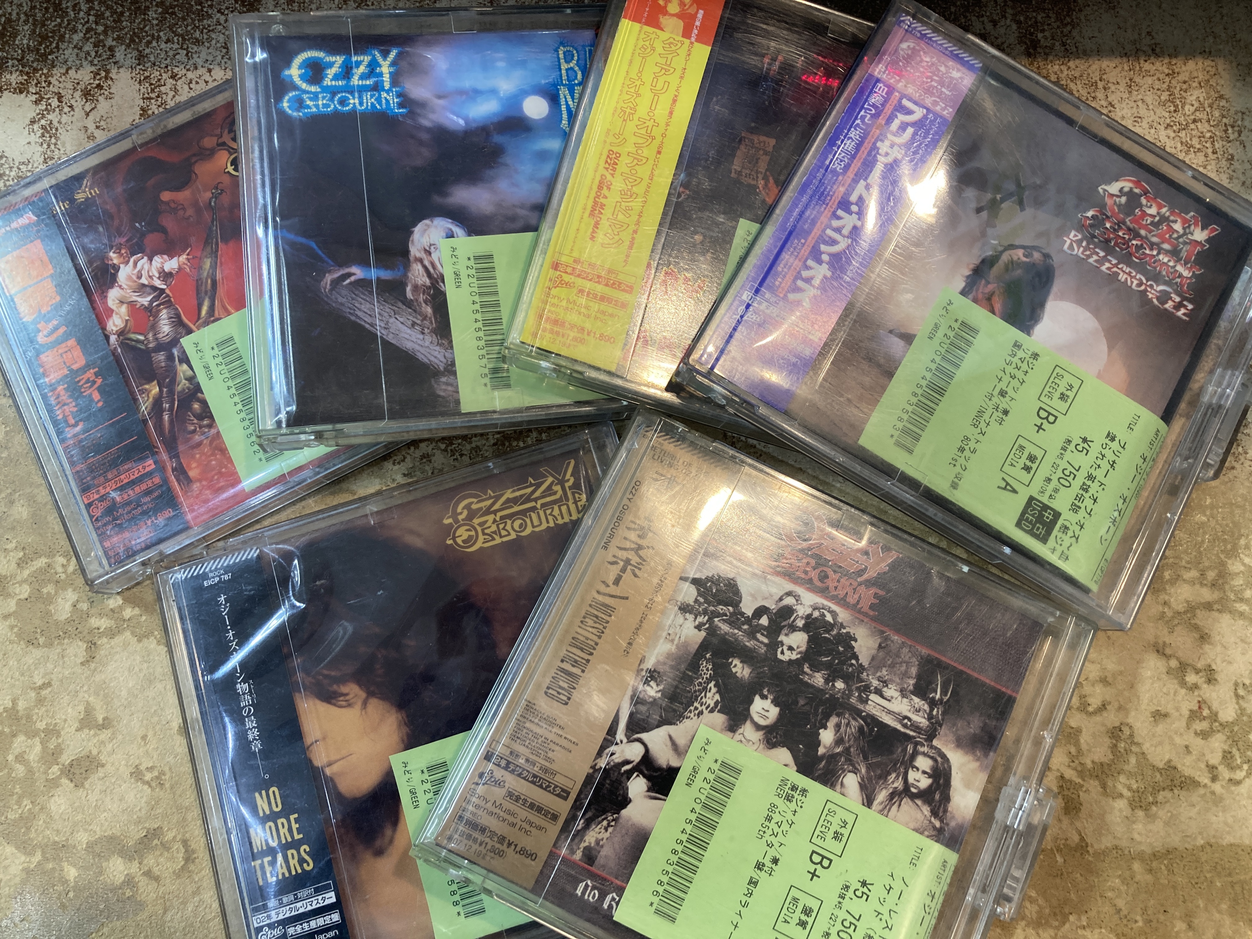 METAL】オジー/ブラックサバス廃盤紙ジャケット入荷【中古品新入荷