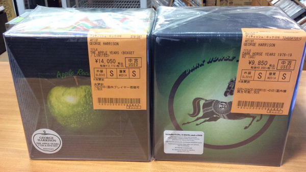 9/4(月) GEORGE HARRISONのLP&CD BOX、PAUL McCARTNEYのHALF