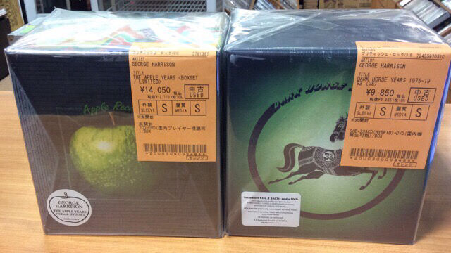 9/4(月) GEORGE HARRISONのLP&CD BOX、PAUL McCARTNEYのHALF