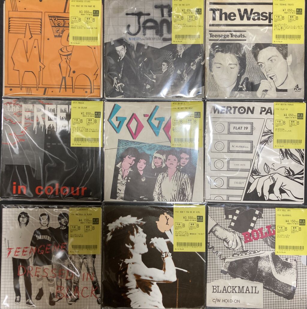 BRATS,REVENGE 88,WASPS,ROLL UPS70's PUNKを中心に7インチ