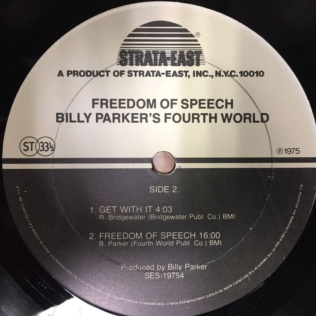 まさかのキャンセル出ました!! BILLY PARKER'S FOURTH WORLD / FREEDOM まさかのキャンセル出ました!! BILLY PARKER'S FOURTH WORLD / FREEDOM