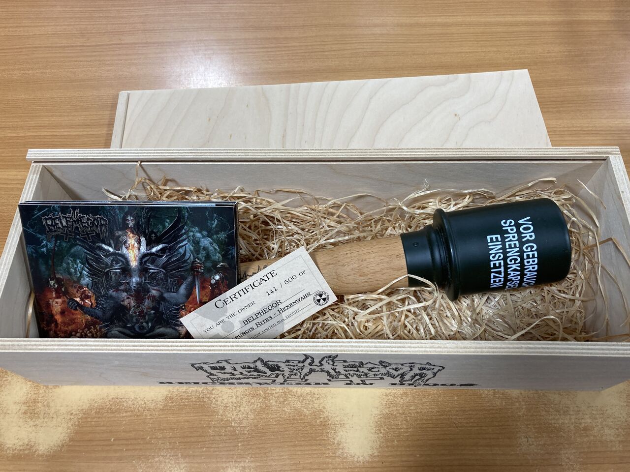 BELPHEGOR WWⅡドイツ軍手投げ弾レプリカ付き