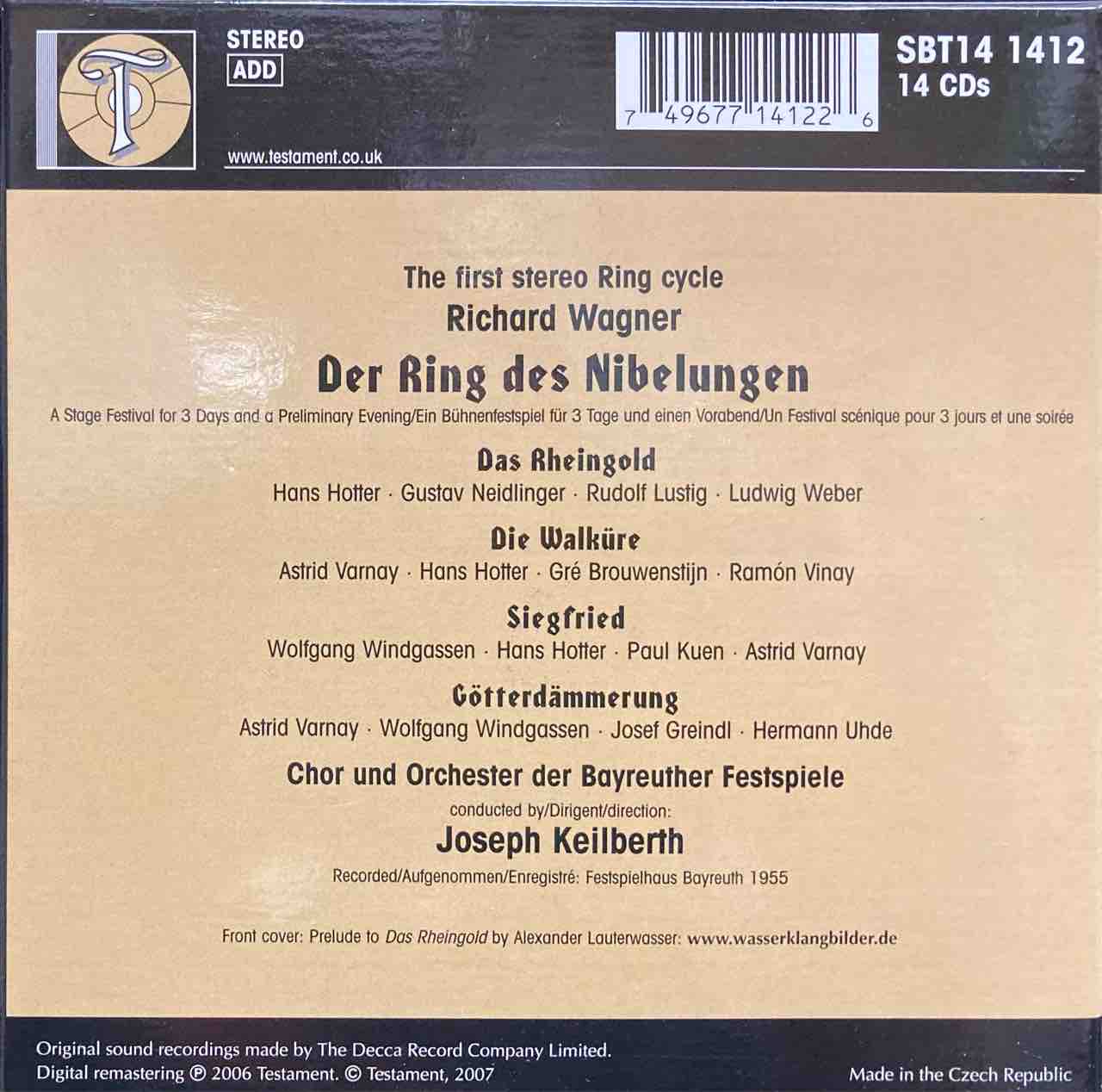 本日入荷中古CD】「KEILBERTH / WAGNER:DER RING DES
