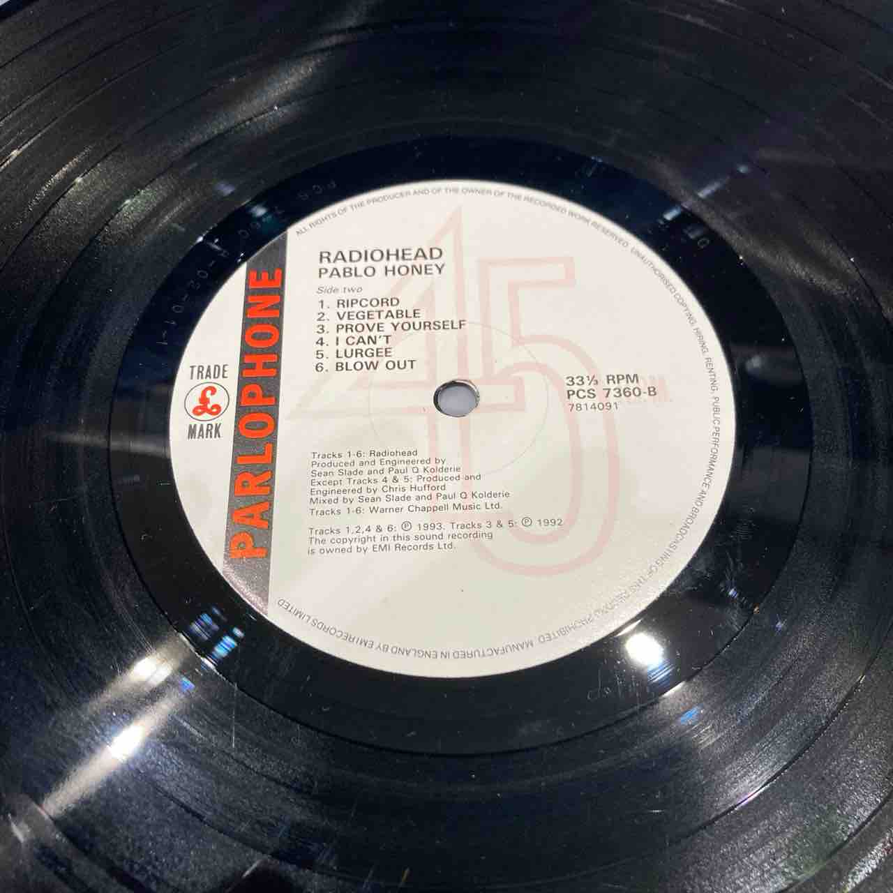推薦盤】RADIOHEAD / PABLO HONEY/レディオヘッドの1stAL、稀少なUK