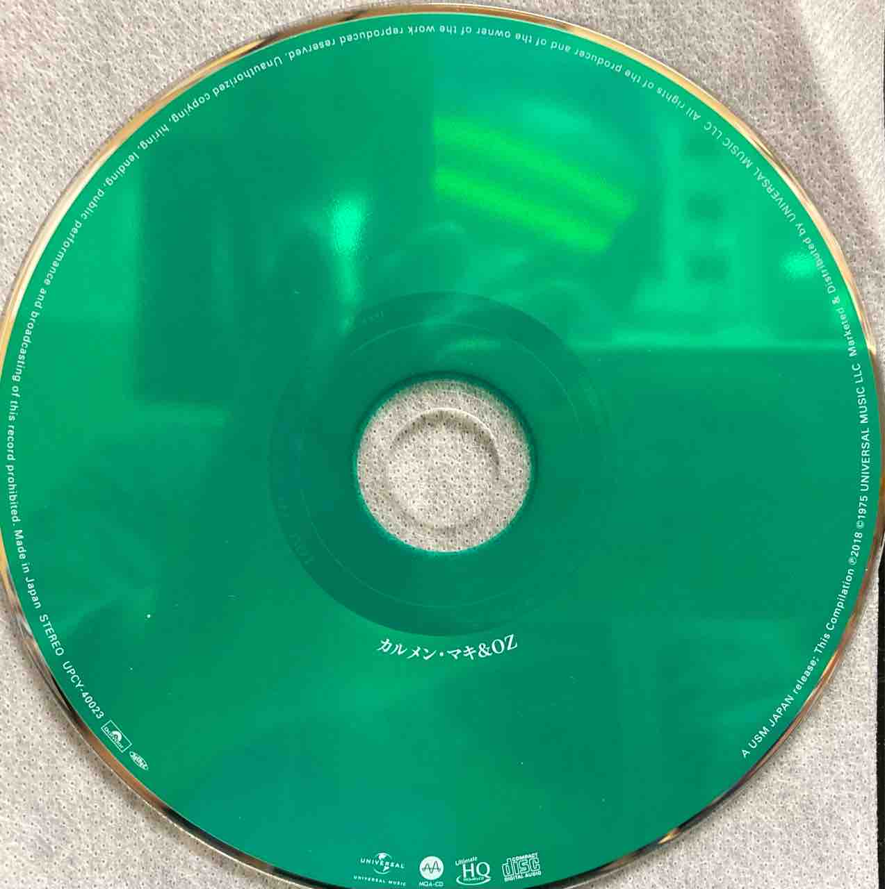 MQA-CD UHQCD【本日入荷中古CD】「カルメン・マキ & OZ MQA-CD UHQCD【本日入荷中古CD】「カルメン・マキ & OZ