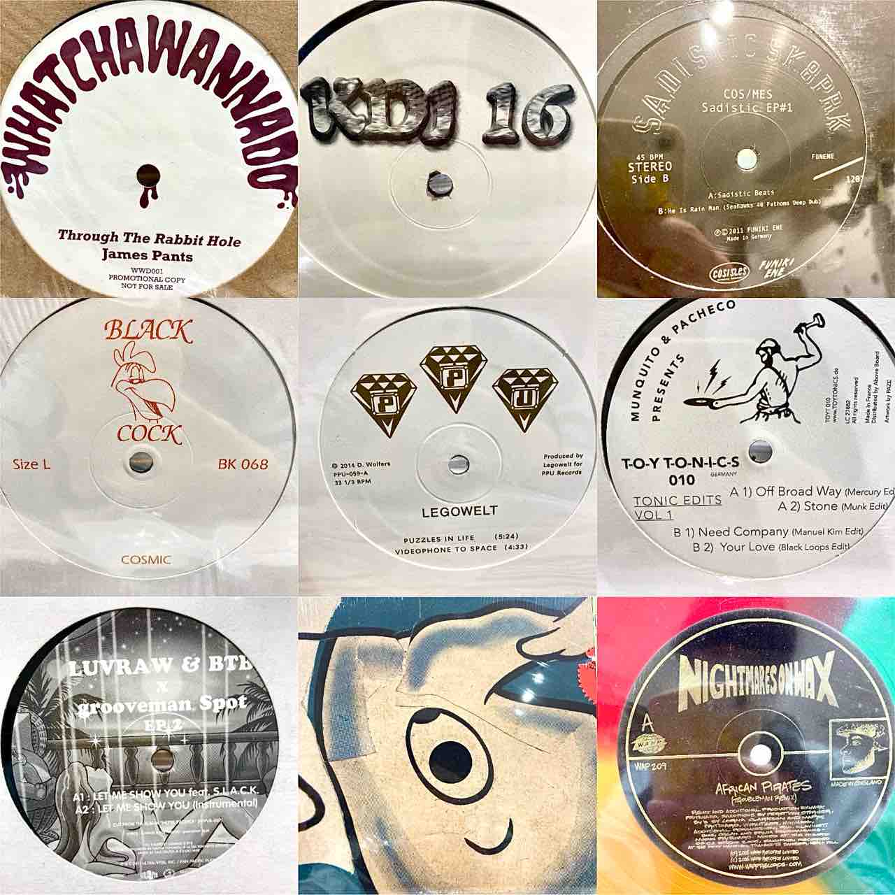 1/3販売状況更新【新春】1/2(金) TECHNO/HOUSE/EDIT/NU DISCO/DISCO 12