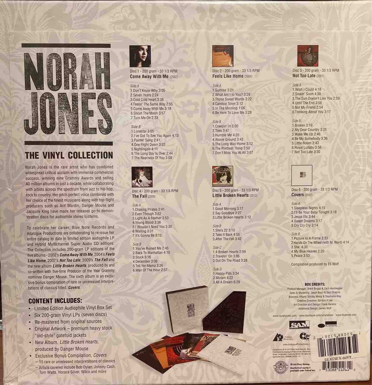 未開封 高音質盤【本日入荷中古LP】「NORAH JONES / VINYL