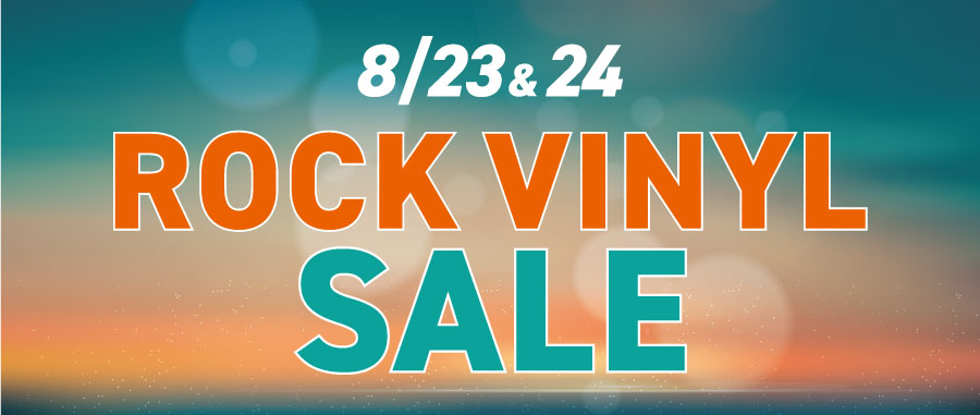 8/23(土)新着ROCK VINYL一挙放出いたします！ : ディスク