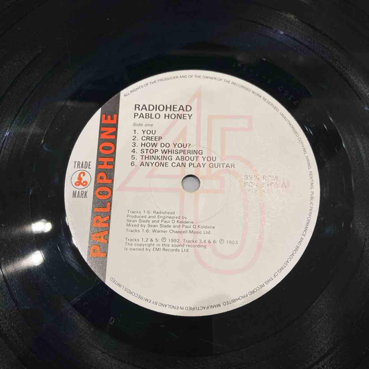 推薦盤】RADIOHEAD / PABLO HONEY/レディオヘッドの1stAL、稀少なUK