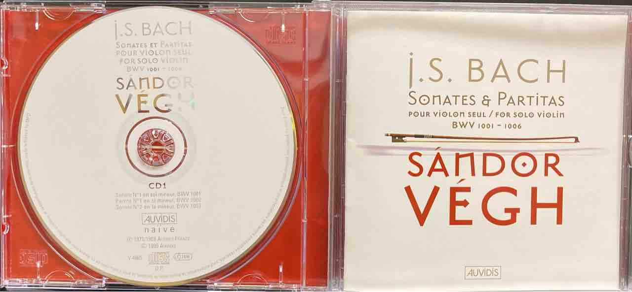 【保証書付】 本日入荷中古CD】「SANDOR VEGH / BACH:SONATAS&PARTITAS FOR クラシック