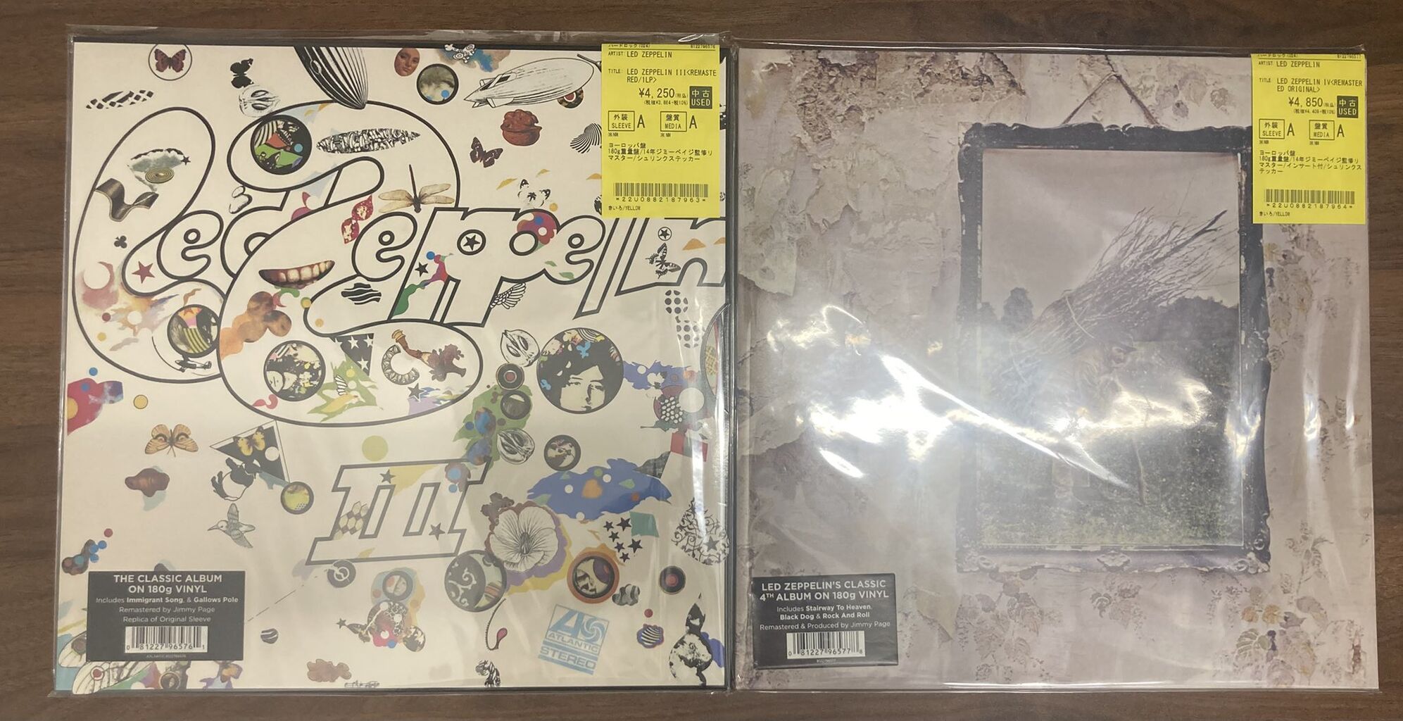 9/18(木) 【中古新入荷情報】LEDZEPPELINのリマスター盤が入荷いたし