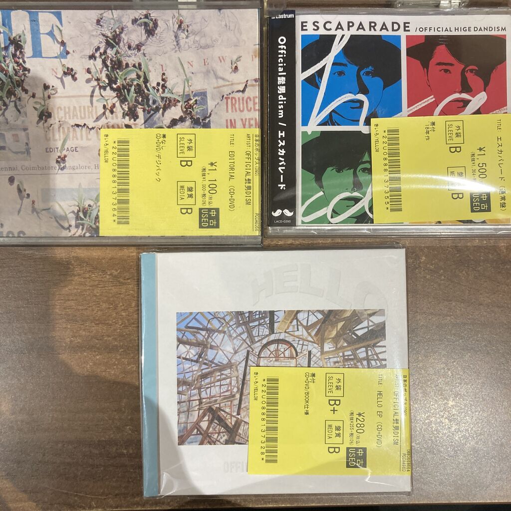 7/30(木) 【J-POP中古CD入荷情報】大貫妙子/YMO/スケッチ・ショウ/電気