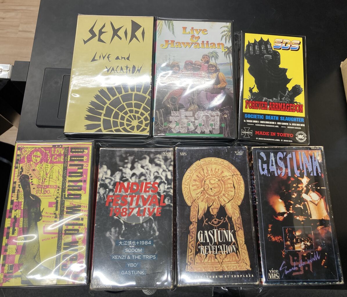 4/23(木)PUNK VHSが入荷しました！CHAOS U.K、DISORDER、赤痢、AMEBIX