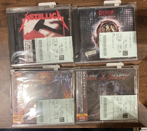 5/13(水) 【中古新入荷情報】ハードロック＆ヘヴィメタル/スラッシュ