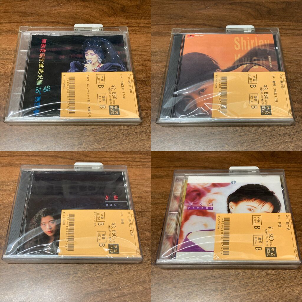 4/29(水)香港や台湾の女性シンガーの中古CDが入荷いたしました