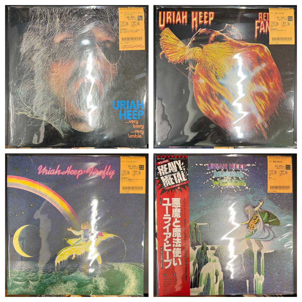 中古新入荷】BLACK SABBATH、URIAH HEEPなどハードロックのレコードが
