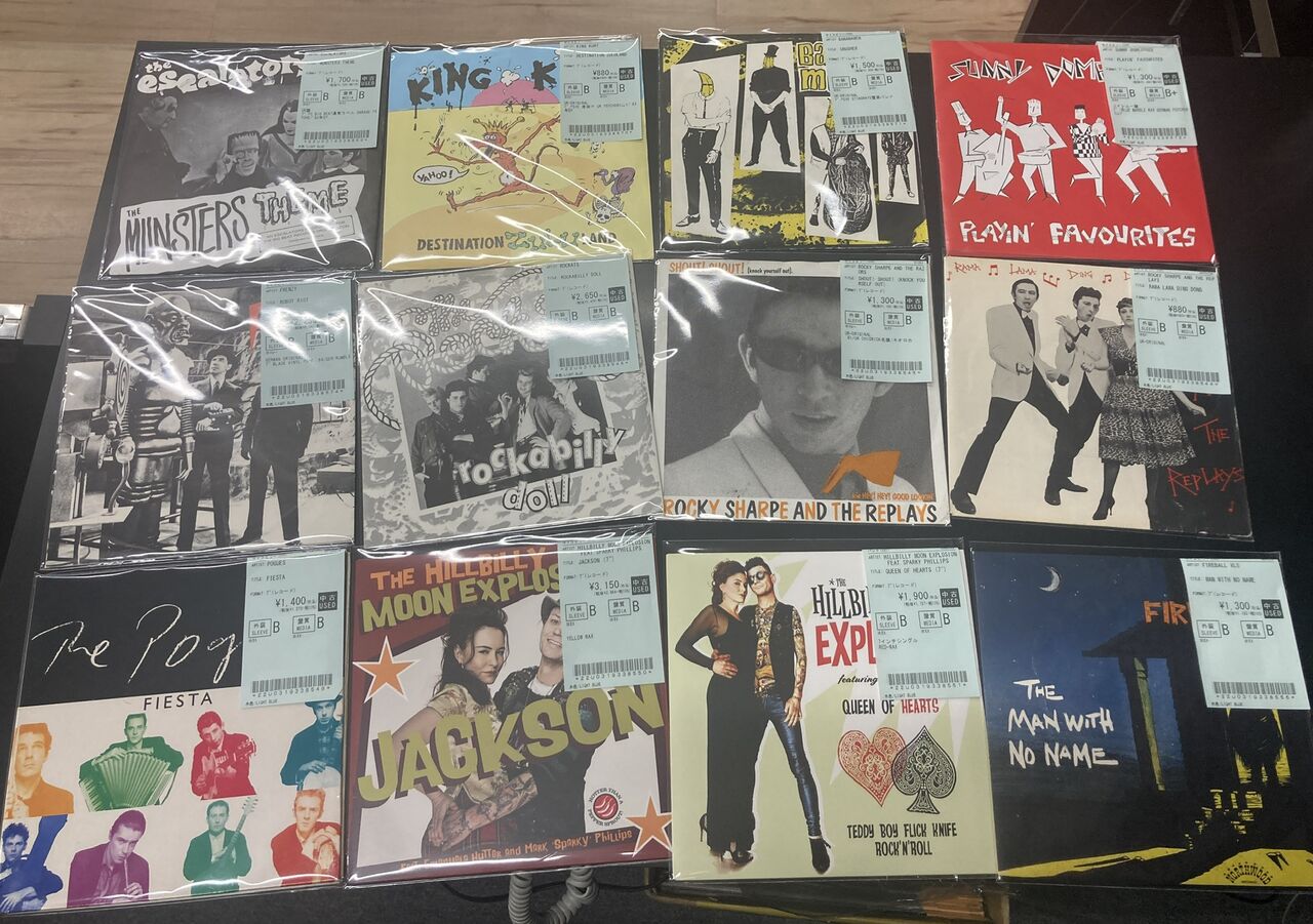 10/3(土)サイコビリー レコード入荷！！7インチシングル多数！！LPは