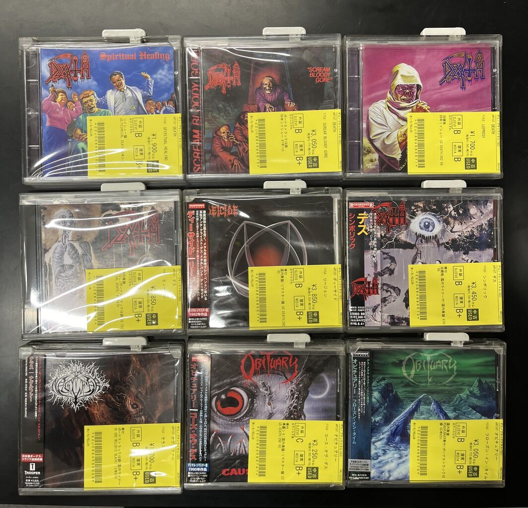2/2(月)メタル中古CD約250点入荷！デスメタル稀少国内盤多数ございます