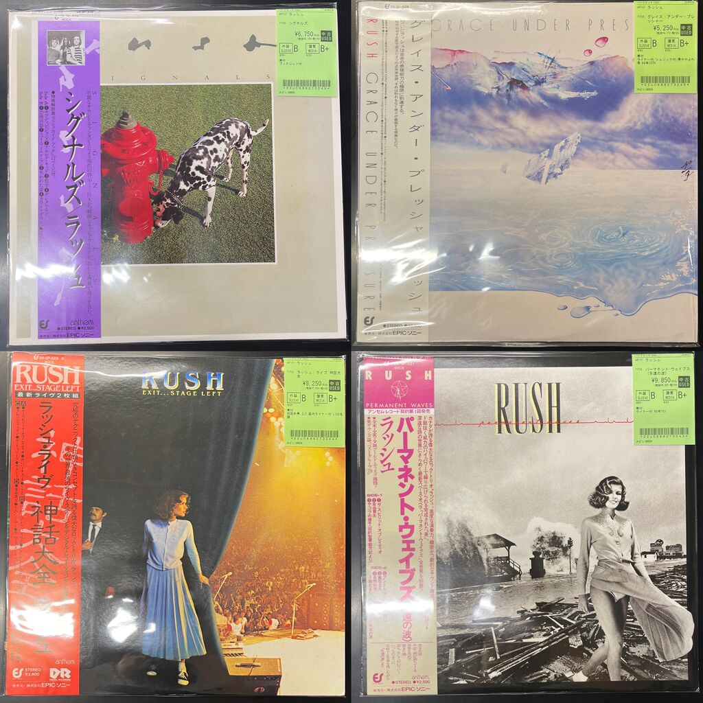 IRON MAIDEN☆RUSH等☆ハードロック☆メタル☆『80枚セット』☆ 8/6(木)ハードロック、ヘヴィメタルの中古レコード約50点展示完了