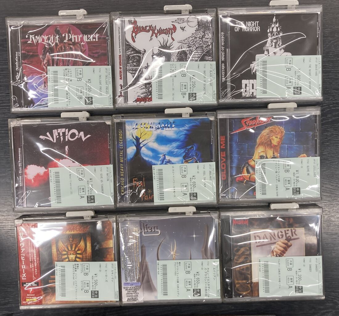 10/14(水) 【中古新入荷情報】ハードロック＆ヘヴィメタルCD入荷いたし