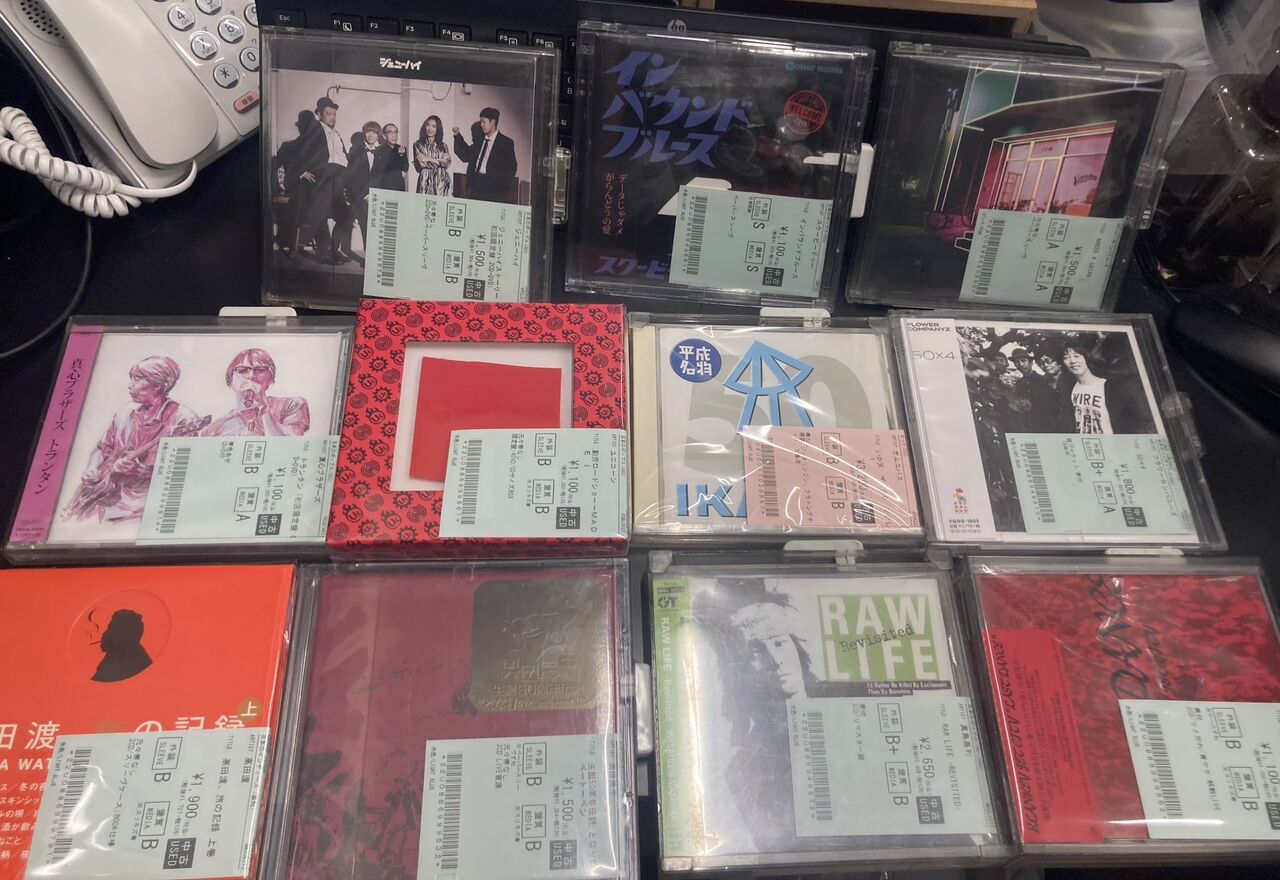 6/4(木)日本のロックポップス中古CD新入荷リスト！イカ天コンピ、割礼