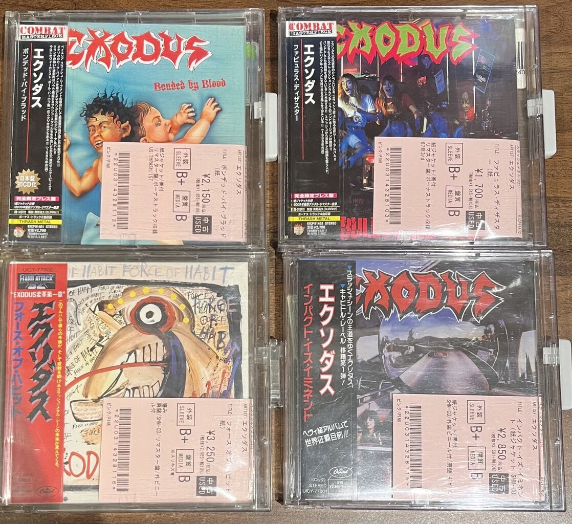 1/13(火)中古メタルCD&DVDが約350点まとめて入荷しました
