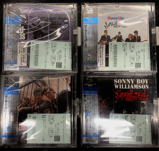 ザ・ヤードバーズ THE・YARDBIRDS 紙ジャケット 6タイトル 8/1(金) ヤードバーズ(The Yardbirds)中古紙ジャケットCDを