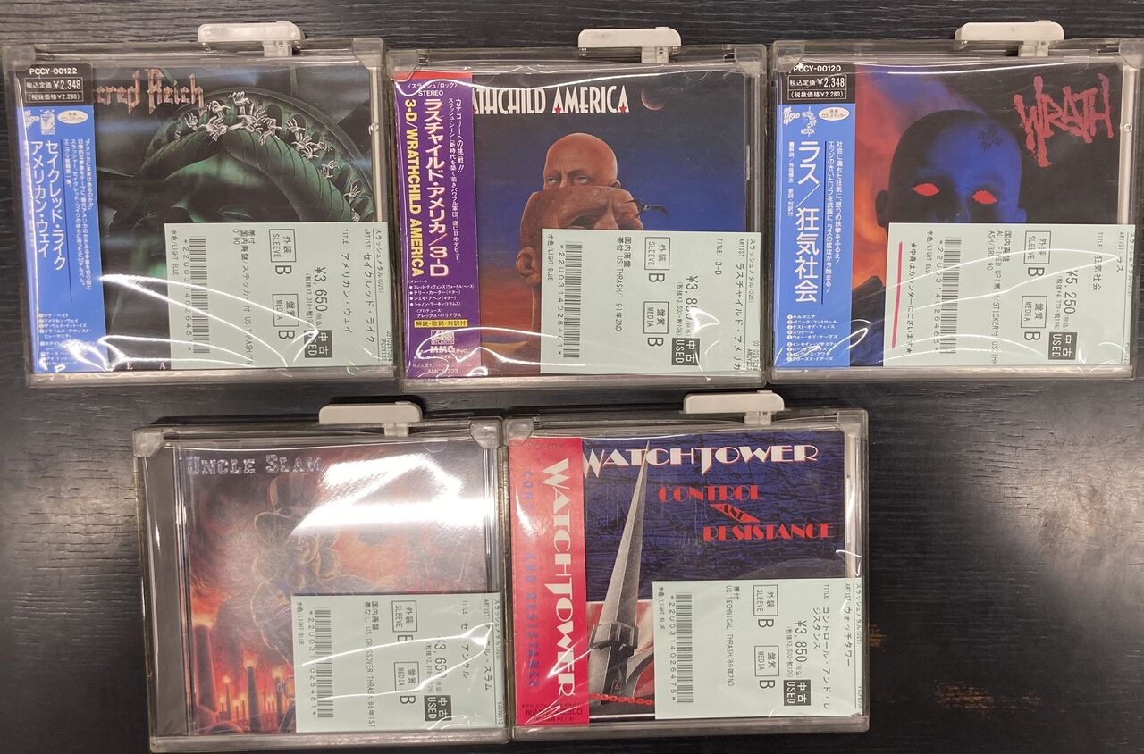 12/24(水) 【中古新入荷情報】 ハードロック/ヘヴィメタル/スラッシュ