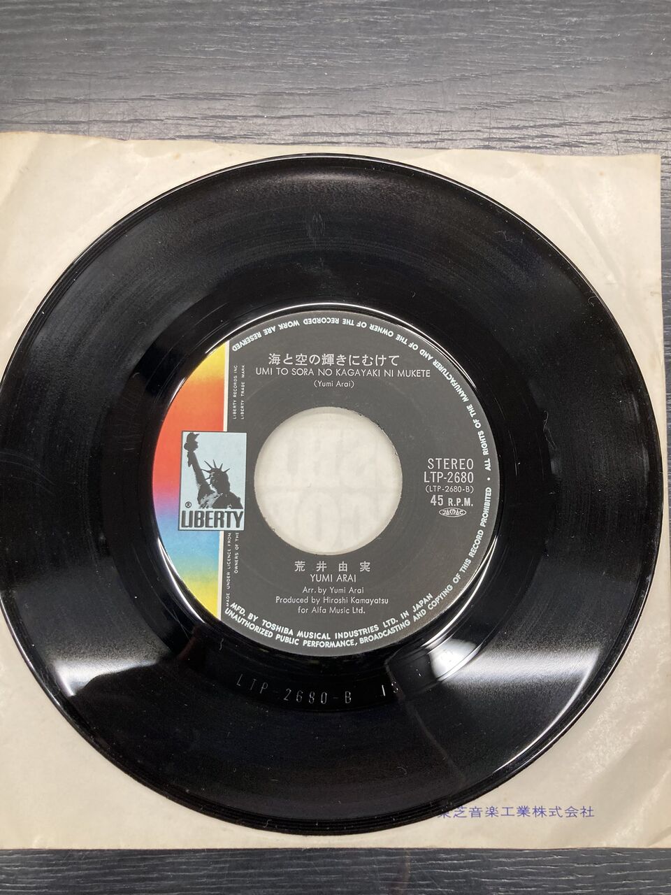 1/6(火) 中古J-POPレコード新入荷情報 荒井由実ファーストシングルなど