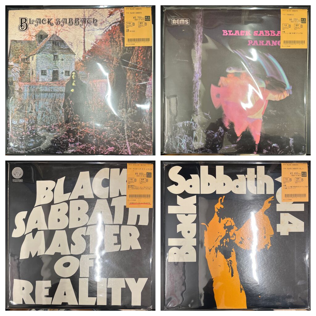 中古新入荷】BLACK SABBATH、URIAH HEEPなどハードロックのレコードが