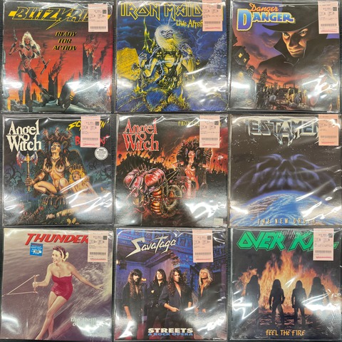 6/27(土)【中古新入荷】ハードロック・ヘヴィメタルの中古レコードが約
