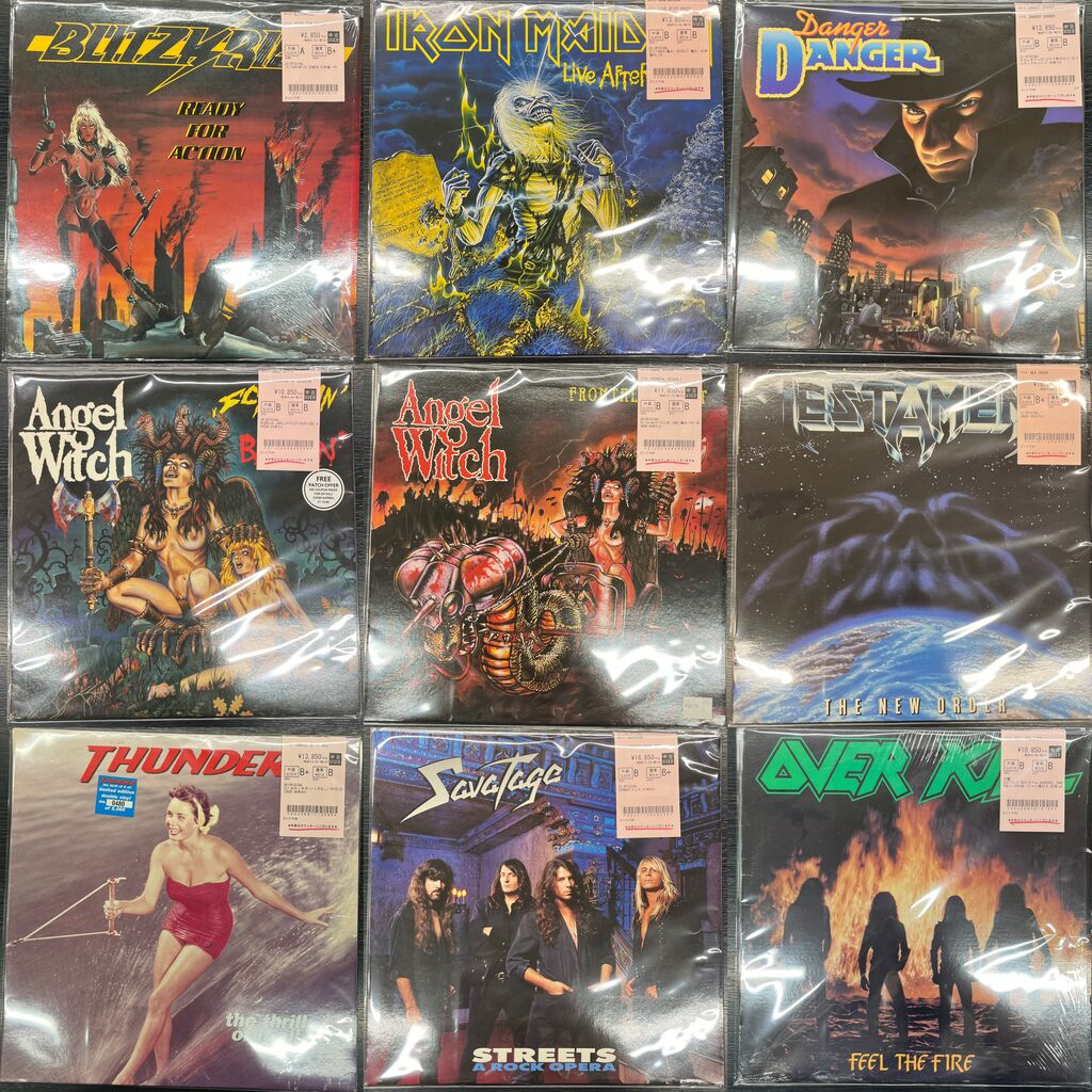 6/27(土)【中古新入荷】ハードロック・ヘヴィメタルの中古レコードが約