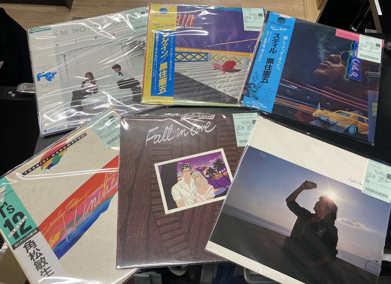 5/19(火)今回は近年盤とCITY POPなど中心！ 日本のロックポップス 中古