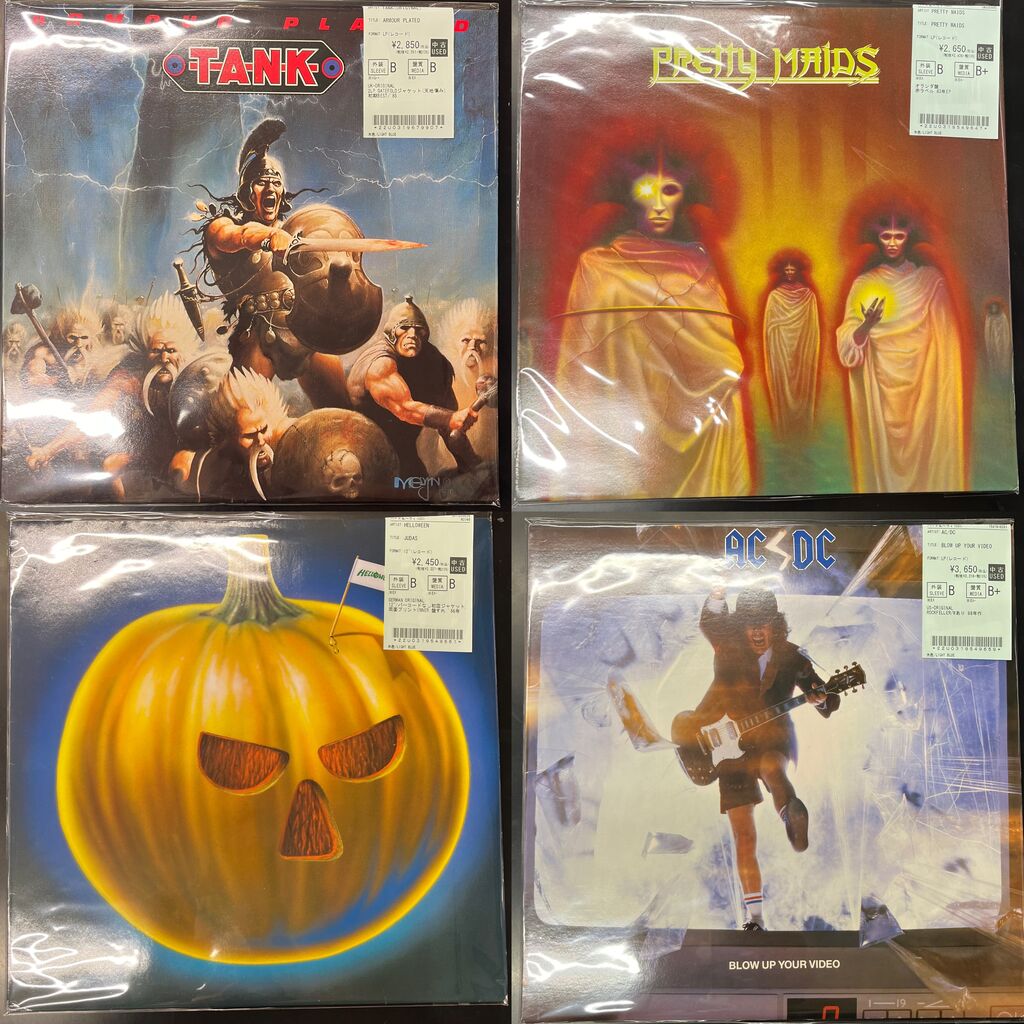 10/20(火)【メタル新入荷】HARD ROCK/HEAVY METAL中古レコード70点放出