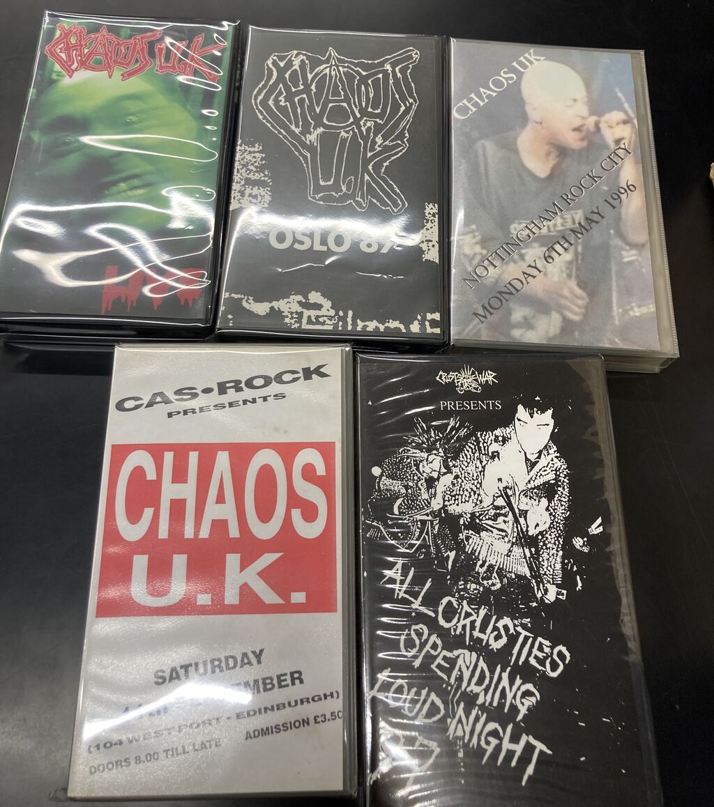 4/23(木)PUNK VHSが入荷しました！CHAOS U.K、DISORDER、赤痢、AMEBIX