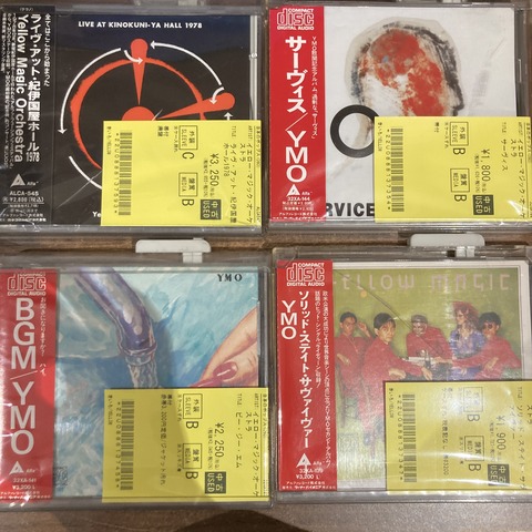 7/30(木) 【J-POP中古CD入荷情報】大貫妙子/YMO/スケッチ・ショウ/電気