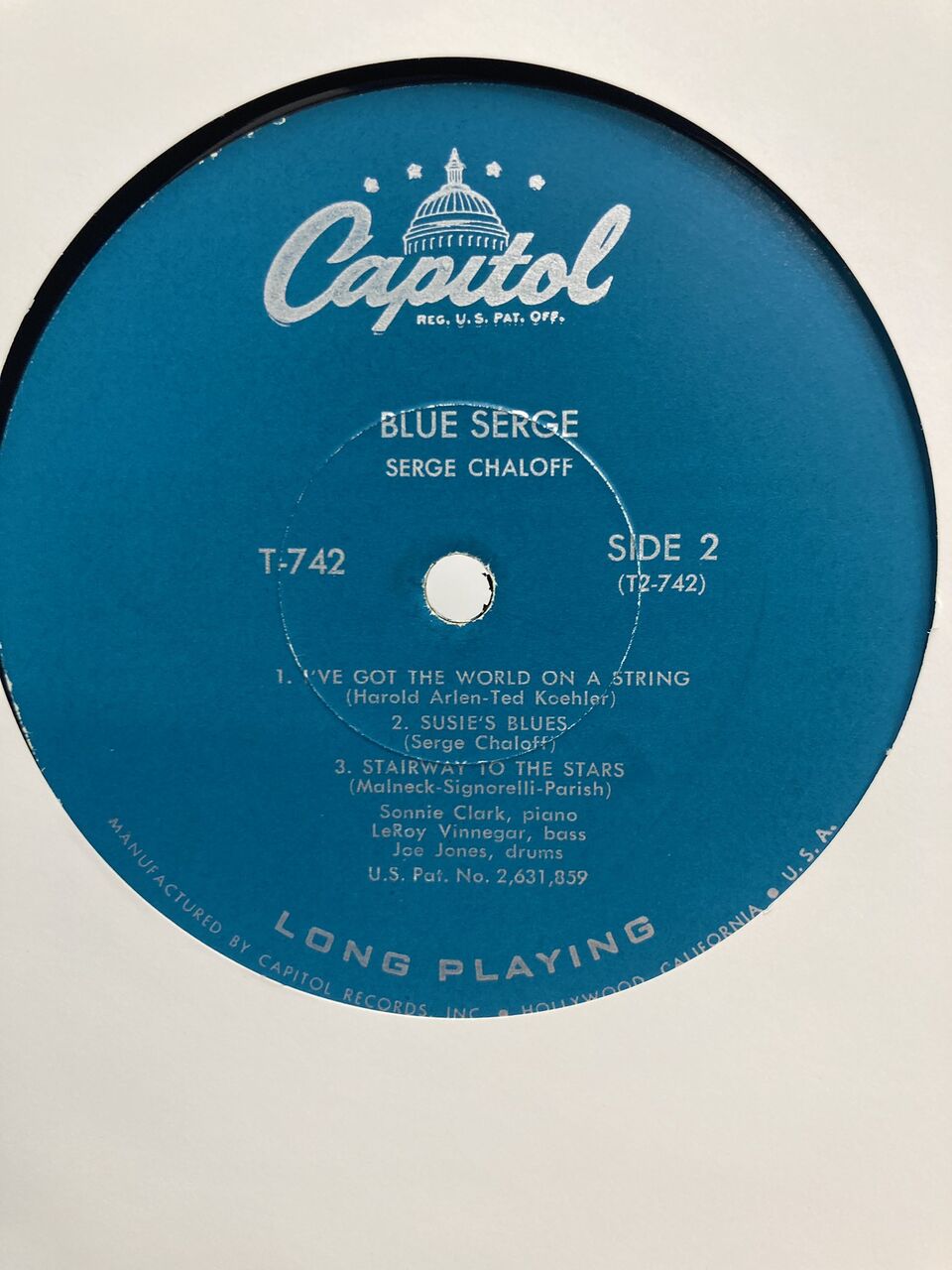 7/25(土)SERGE CHALOFF 『BLUE SERGE』中古レコードがピンポイントで