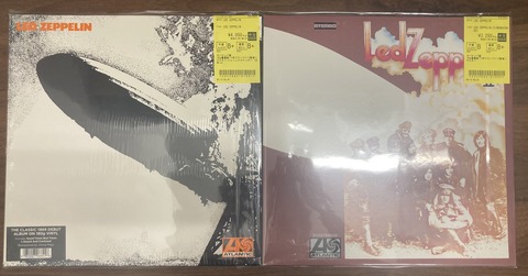 9/18(木) 【中古新入荷情報】LEDZEPPELINのリマスター盤が入荷いたし