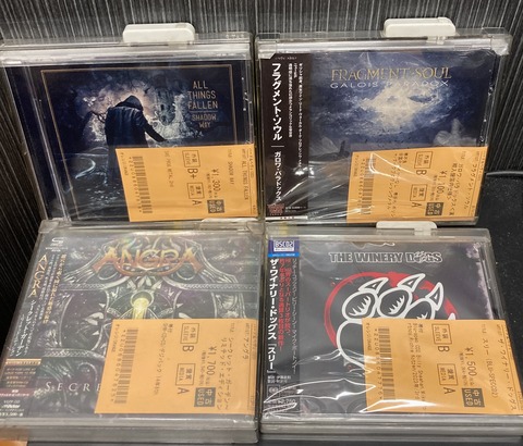4/13(月)【中古新入荷情報！！】メタル/ハード＆ヘヴィCD・Blu-ray