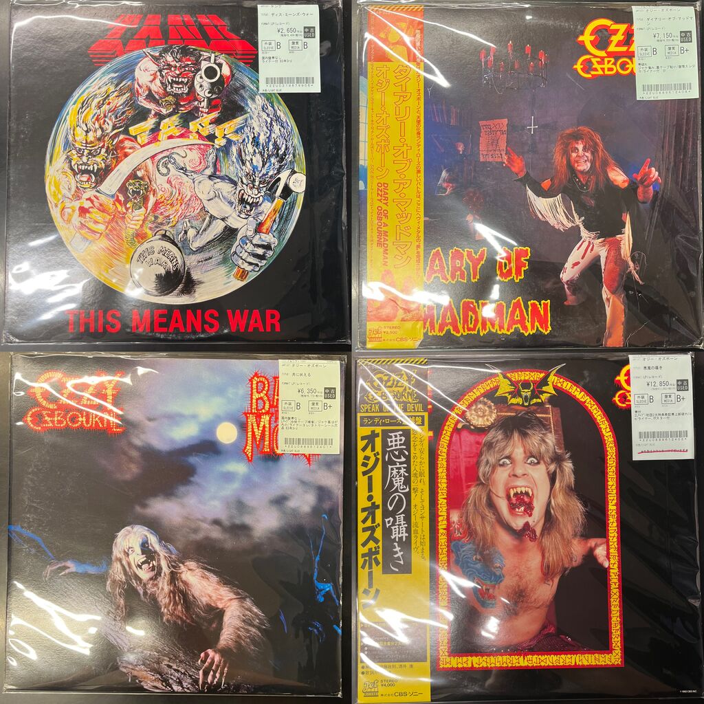 10/20(火)【メタル新入荷】HARD ROCK/HEAVY METAL中古レコード70点放出