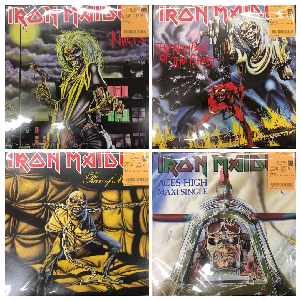 7/1(火) 【中古新入荷】アイアンメイデンの中古レコードが入荷いたし