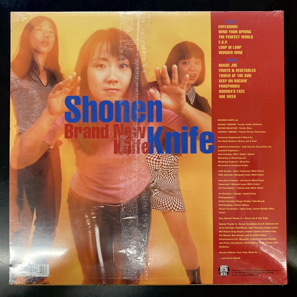 ⭐中古新入荷情報⭐】SHONEN KNIFE / 少年ナイフのLPが2枚入荷