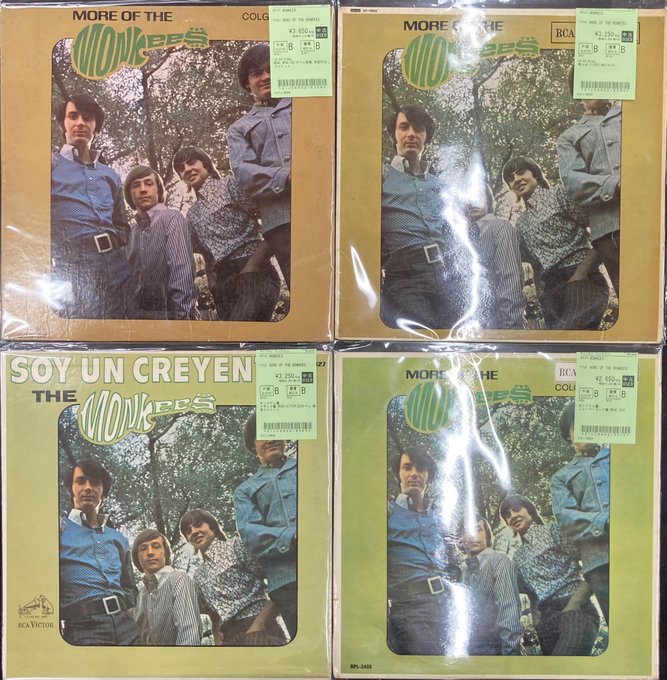 ✶🎸中古LP新入荷🎸✶ THE MONKEESのオリジナル盤,国内盤,各国盤