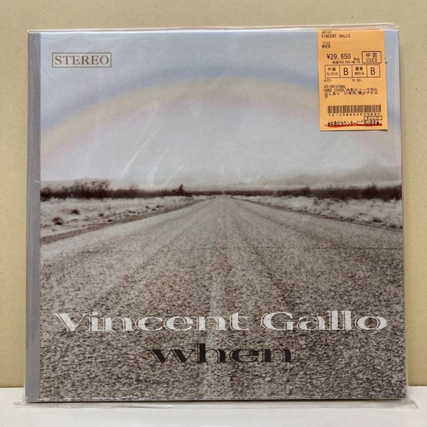 中古新入荷情報】『Buffalo'66』で有名なVINCENT GALLOのソロ 中古新入荷情報】『Buffalo'66』で有名なVINCENT GALLOのソロ