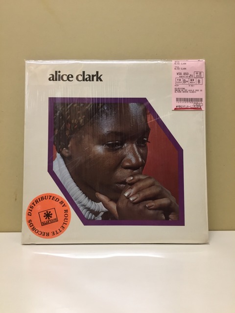 SOUL中古新入荷情報】不朽の名盤!ALICE CLARKのセルフタイトル SOUL中古新入荷情報】不朽の名盤!ALICE CLARKのセルフタイトル