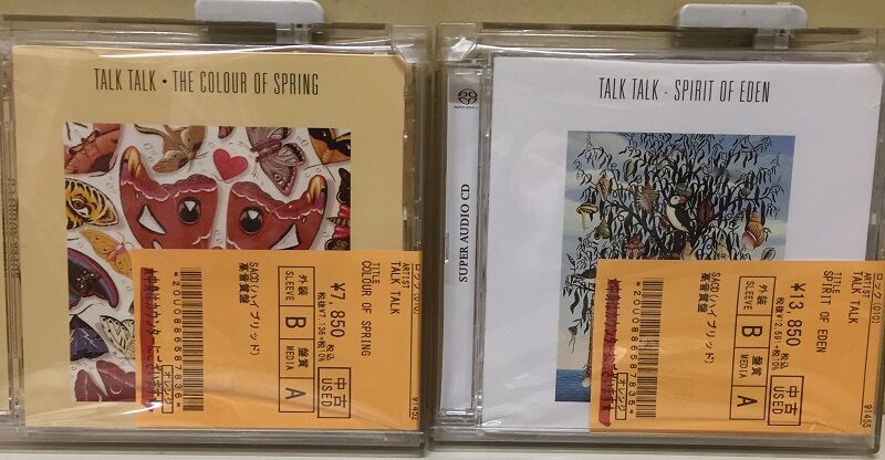 中古新入荷情報】TALK TALK 「SPIRIT OF EDEN 」、「COLOUR OF SPRING 