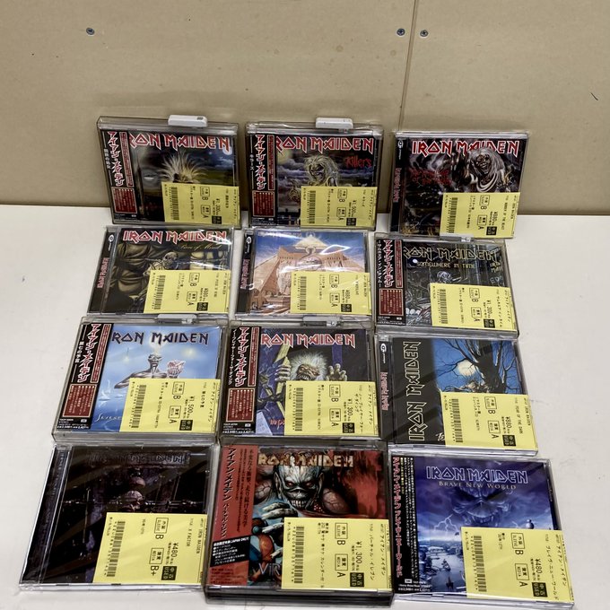 ⛧中古新入荷情報⛧】アイアンメイデンのCD(1st～12th、Live盤