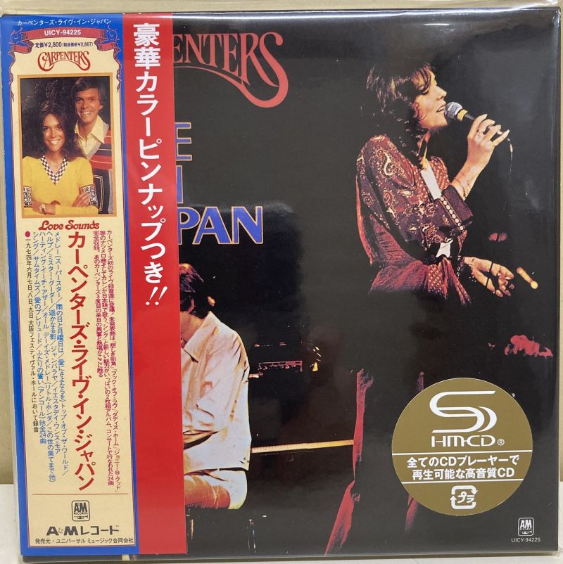 CD-＊S27□カーペンターズ ライヴ イン ジャパン 紙ジャケット SHM-CD