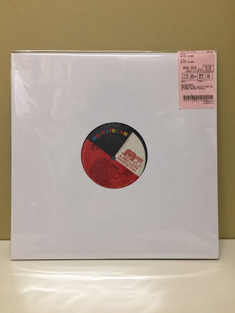 SOUL中古新入荷情報】不朽の名盤!ALICE CLARKのセルフタイトル SOUL中古新入荷情報】不朽の名盤!ALICE CLARKのセルフタイトル